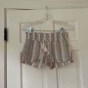 Beachy Striped Shorts, Roxy, Size Small